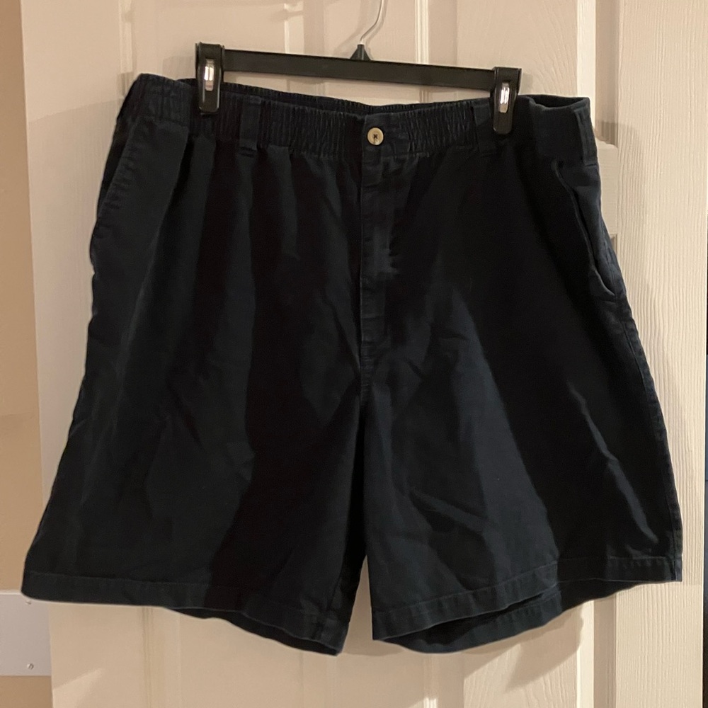 Harbor Bay Navy Flat Front Shorts